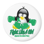 Cerbral Palsy Fighting Penguin Magnet