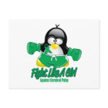 Cerbral Palsy Fighting Penguin Post Card