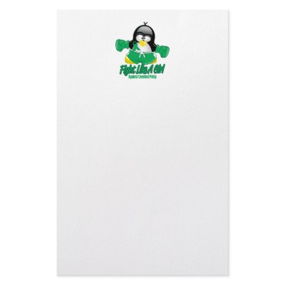 Cerbral Palsy Fighting Penguin Custom Stationery by fightcancertees