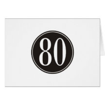 Cercle #80 noir cartes de vœux