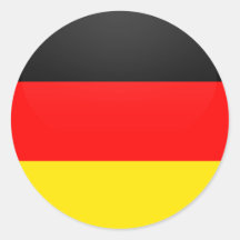 Cercle de drapeau de qualité de l'Allemagne Autocollant