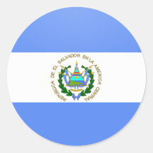Cercle de drapeau de qualité du Salvador Adhésif