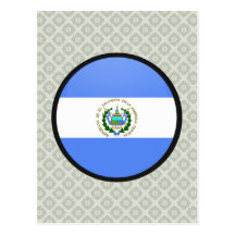 Cercle de drapeau de qualité du Salvador Carte Postale