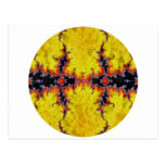 Cercle de fractale d'or cartes postales