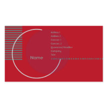 Cercle géométrique rouge - affaires modèles de cartes de visite