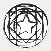 Cercle magique autocollant rond