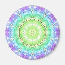 Cercle psychédélique magnets pour réfrigérateur