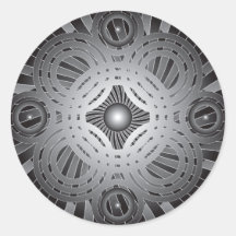 Cercles abstraits : Art de vecteur : Adhésif Rond
