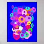 Cercles de flottement bleus posters