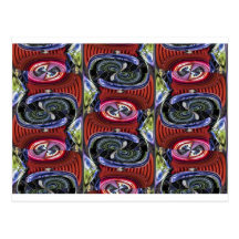 Cercles tordus carte postale