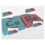 Cere as Ce Cerium and Re Rhenium Letterhead Design