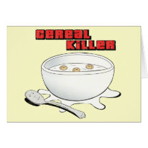 cereal killer greeting cards