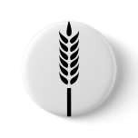 cereal wheat spike pinback button