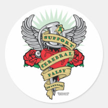 Cerebral Palsy Dagger Stickers