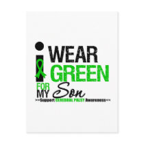 Cerebral Palsy I Wear Green Ribbon For My Son Post Cards