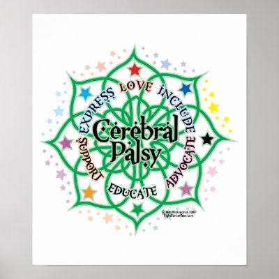Cerebral Palsy Lotus Print by fightcancertees