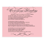 Ceremony Reading Postcard