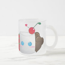 Cerise dans l'amour tasse à café