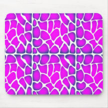 Cerise Pink Pattern Mouse Pad