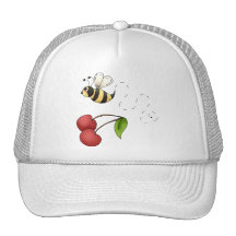 Cerises de pays · Abeille et cerises Casquettes De Camionneur
