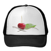 Cerises Gourmet charmes rouges fraîches Casquette De Camionneur