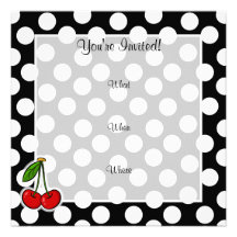 Cerises ; Grand point de polka Bristol