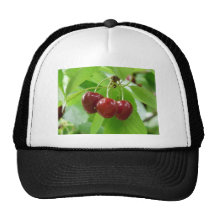 cerises rouges casquettes