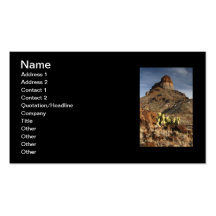 Cerro Castellan at Sunset Business Card Templates