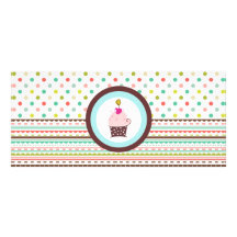 Certificat-primes de style de boutique de boulange modèle de double carte
