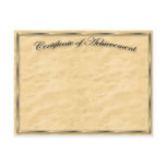 Certificate of Achievement Postcards