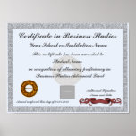 Certificate of Subject Curriculum Award Photo ID