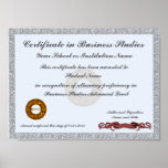 Certificate of Subject Curriculum Award