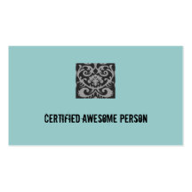 Certified Awesome Person Business Card Templates