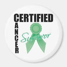 Certified Cancer Survivor - Liver Cancer Refrigerator Magnets