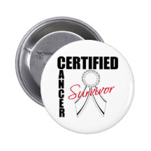 Certified Cancer Survivor - Lung Cancer Buttons
