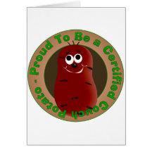 Certified Couch Potato Greeting Card