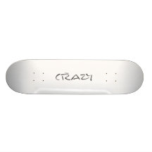 Certified Crazy Official Stamp Capital Letters Skate Deck
