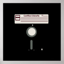 Certified Diskette (Floppy Disc) Posters