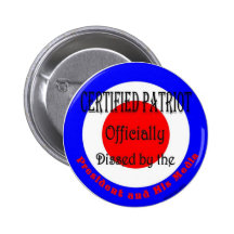 certified patriot pinback buttons