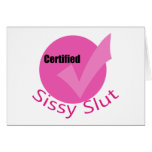 Certified Sissy cards