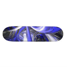 Cerulean Abstract Skateboard - V2