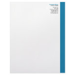 Cerulean Blue Right Sidebar Letterhead