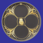 Cervantes portrait (cartoon animation) plates