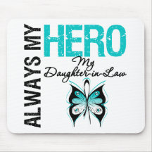 Cervical Cancer Always My Hero My Daughter-in-Law Mouse Pad