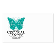 Cervical Cancer Butterfly Business Cards