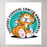 Cervical Cancer Cat Poster