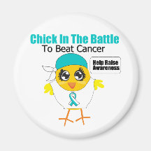 Cervical Cancer Chick In the Battle to Beat Cancer Magnet
