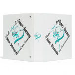 Cervical Cancer Faith Hope Love Butterfly Binder