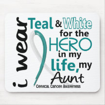 Cervical Cancer For My Hero My Aunt 2 Mouse Pads