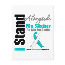 Cervical Cancer I Stand Alongside My Sister Postcard